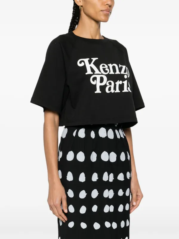 Kenzo x Verdy logo-print Cotton T-shirt | Black | FARFETCH GE