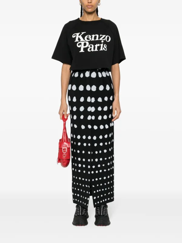 【関送無料】 Kenzo X Verdy ロゴプリント クルーネック Tシャツ Kenzo x Verdy ロゴ Tシャツ | ブラック | FARFETCH JP