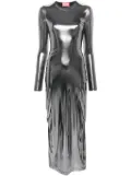 Diesel D-Mathi metallic maxi dress - Silver