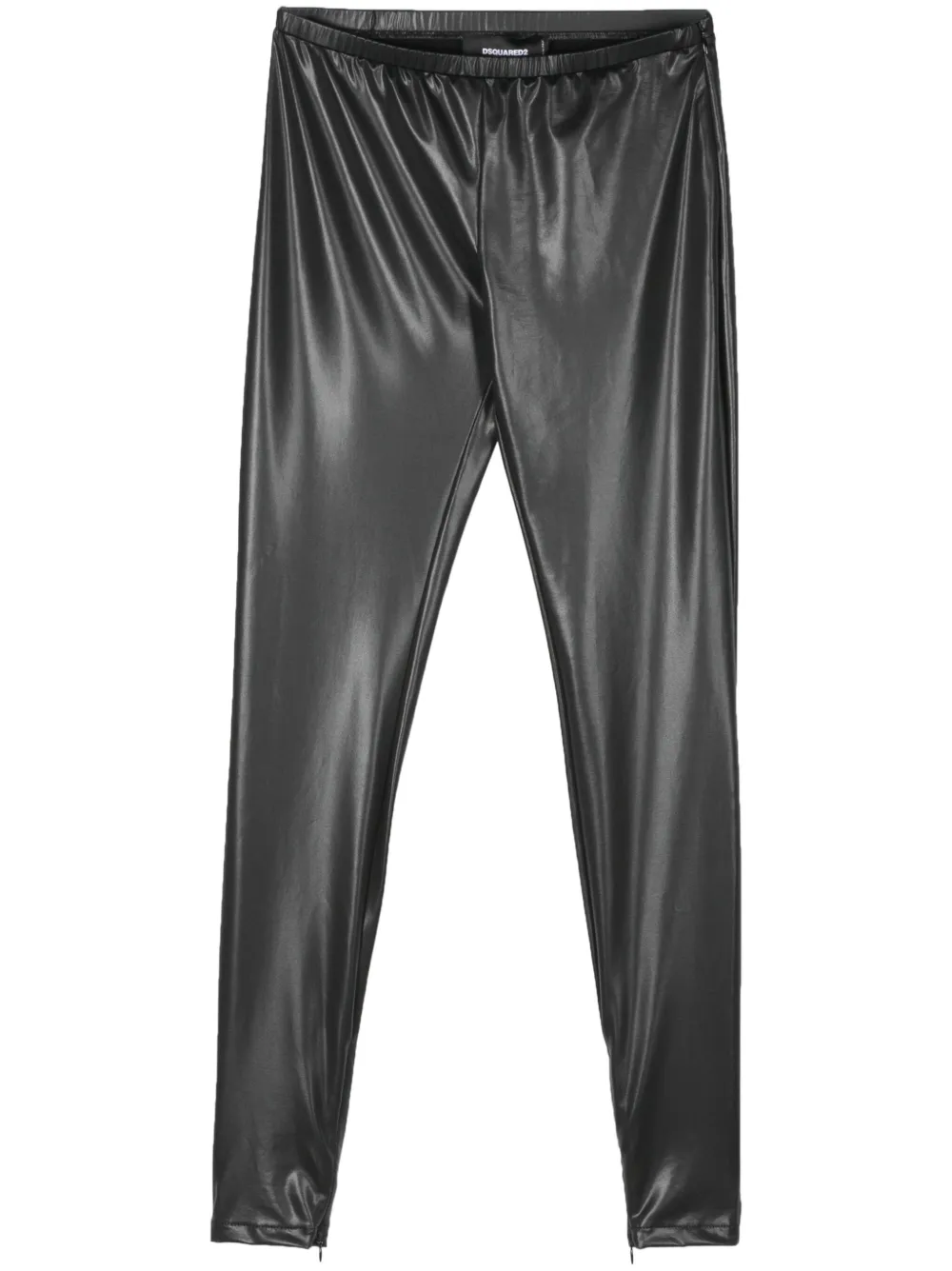 Dsquared2 High-shine Skinny Trousers In Black