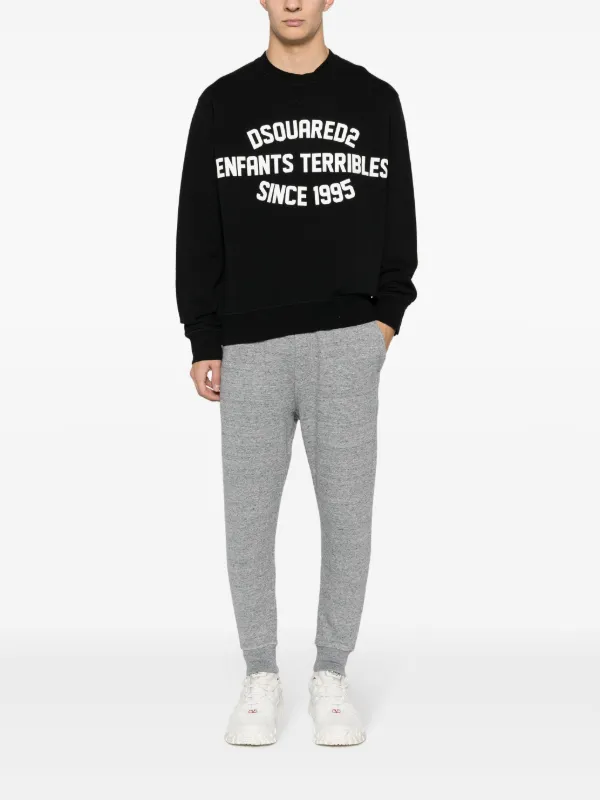 Dsquared2 ロコウエストハントアンタハンツ D8H2057700 010 DSQUARED2 サイドジップ ワイドパンツ | ブラック | FARFETCH JP