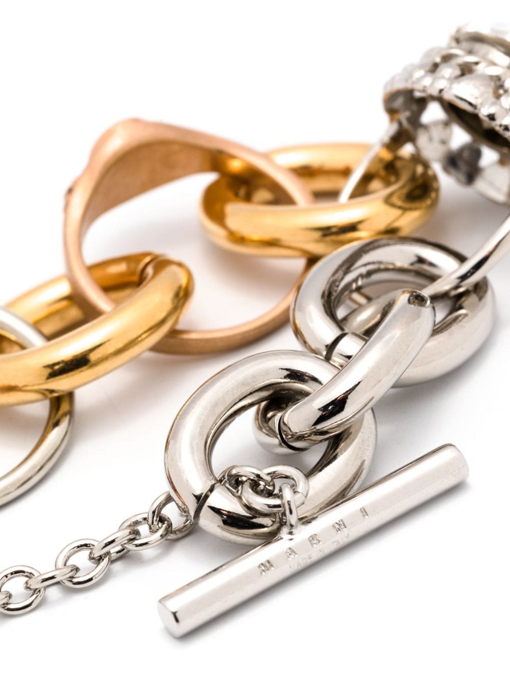Shop Marni Ring-embellished Bracelet In Y9060