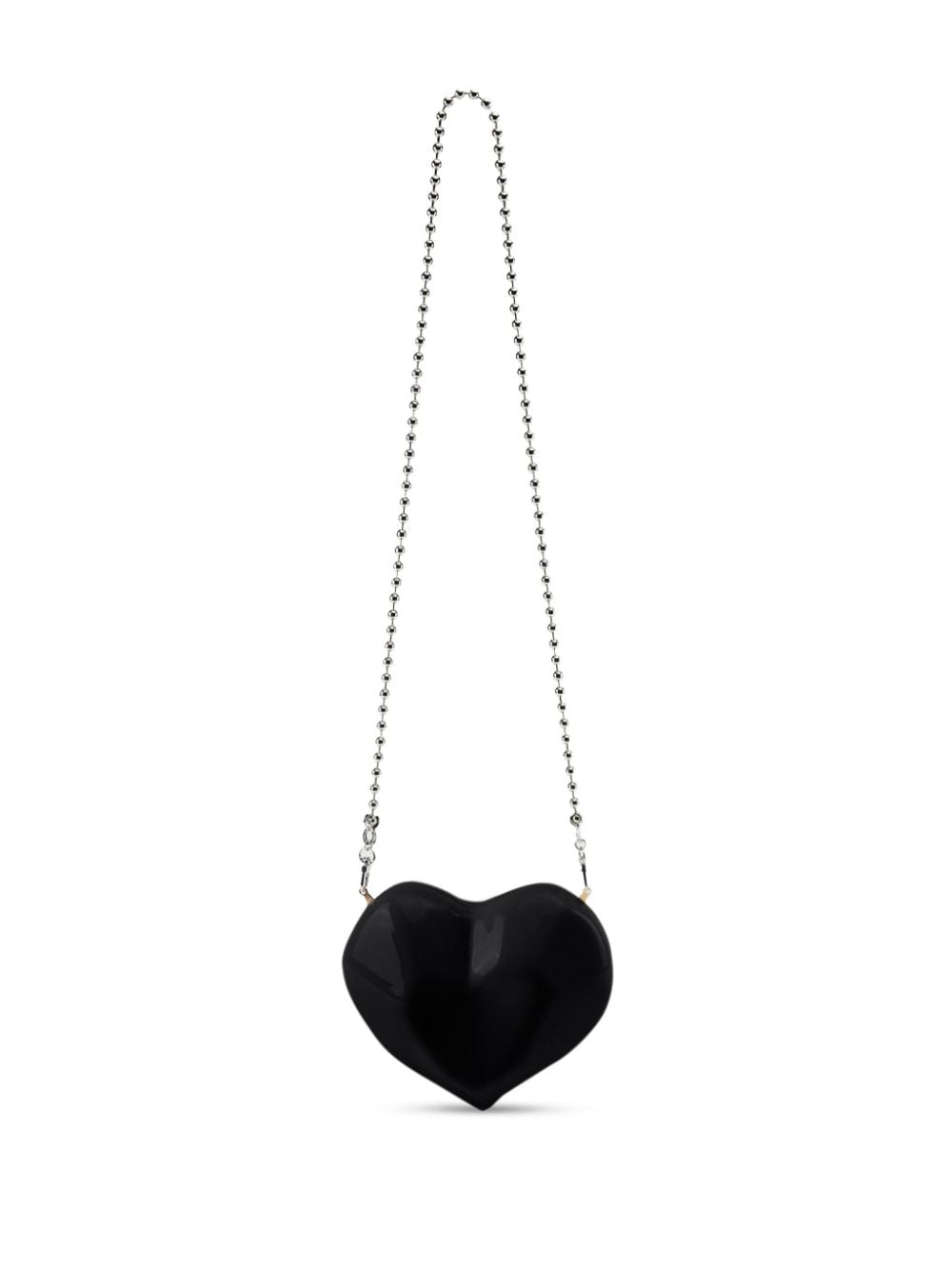 Shop Simon Miller Molded Heart Crossbody Bag In Black