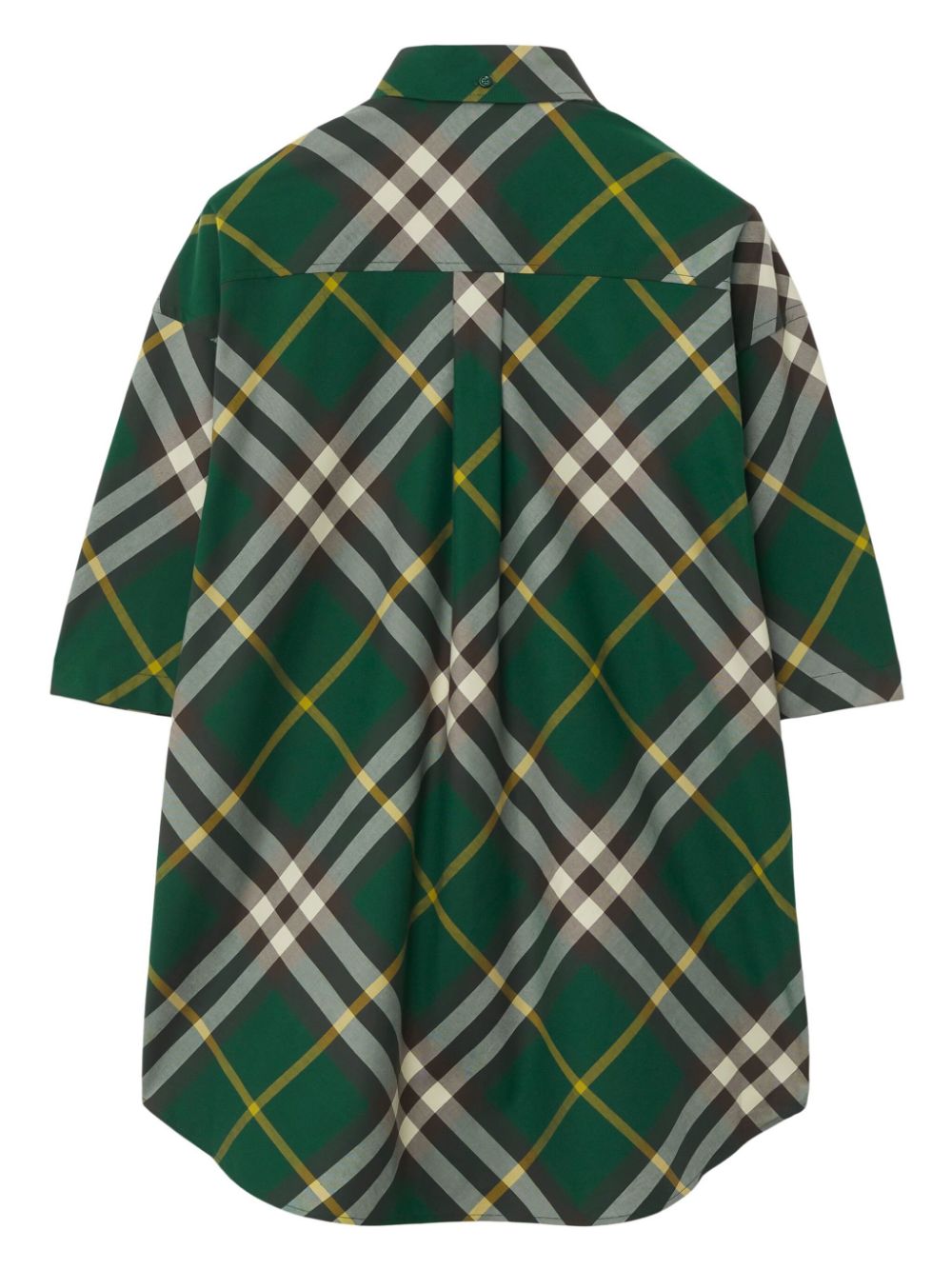 Burberry logo-embroidered plaid shirt Men