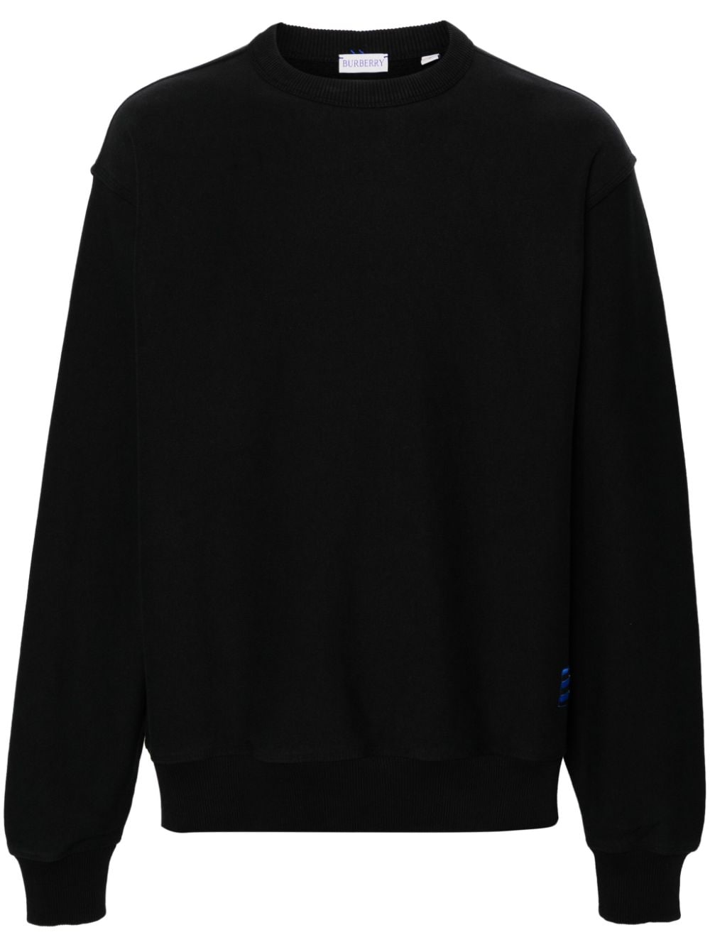 Burberry Sweater met vospatch Zwart