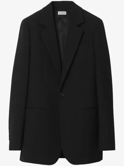 Burberry checked wool blazer