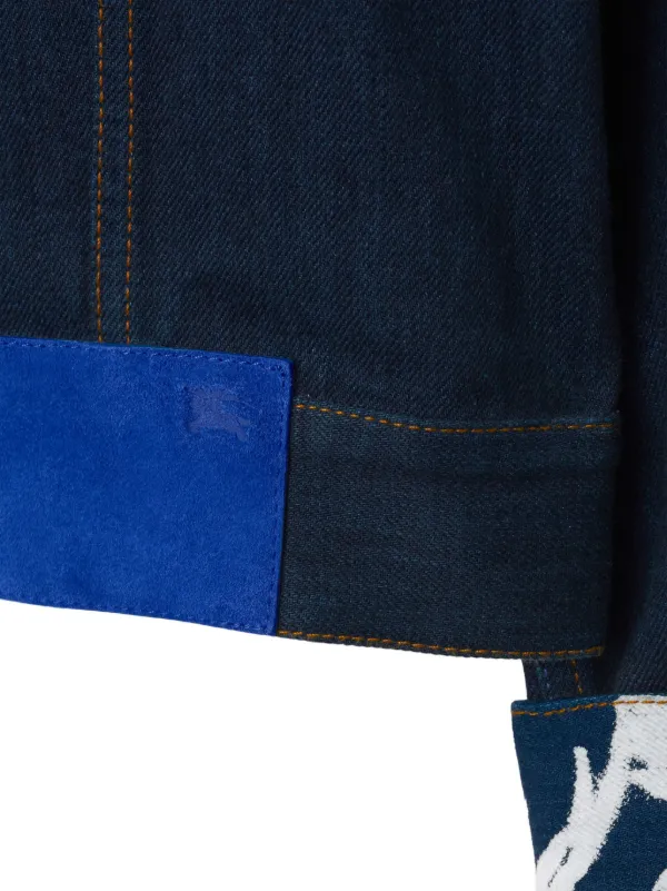 Burberry ロゴパッチ デニムジャケット | ブルー | FARFETCH JP