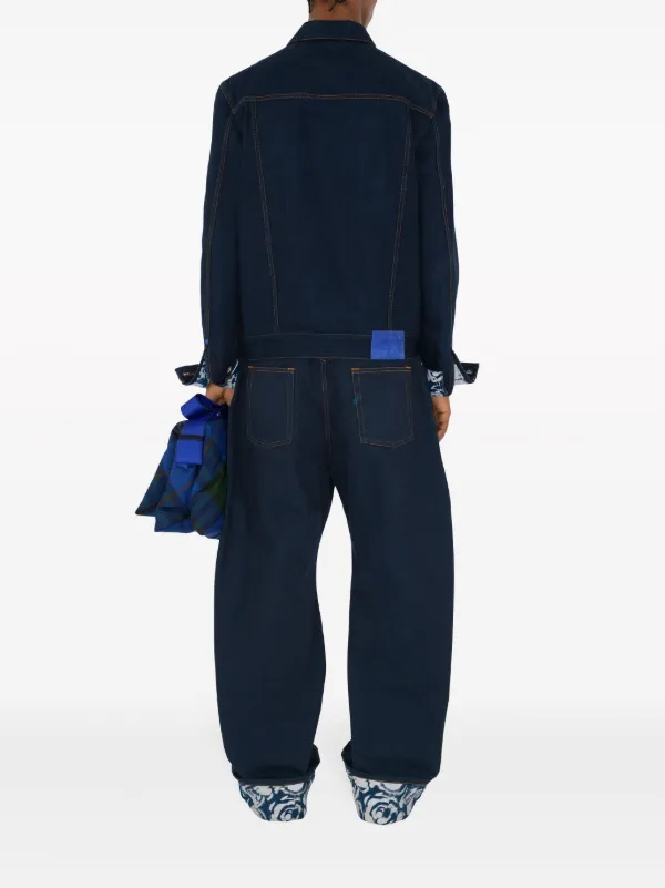 Burberry ロゴパッチ デニムジャケット | ブルー | FARFETCH JP