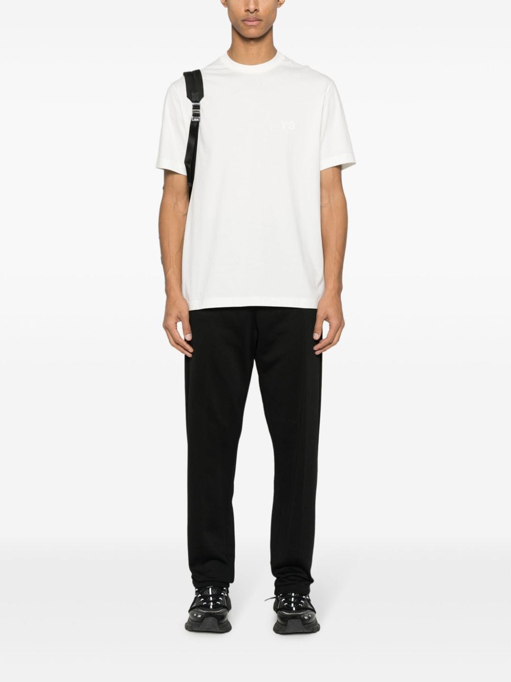 Y-3 T-shirt met logo Wit