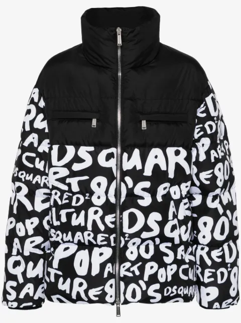 DSQUARED2 D2 Pop 80's two-tone padded jacket