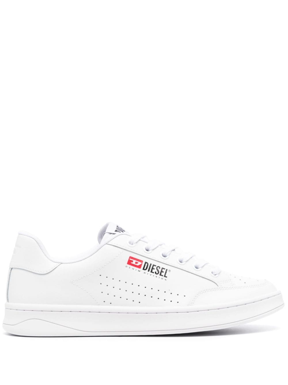 Diesel S-athene Leather Sneakers In White