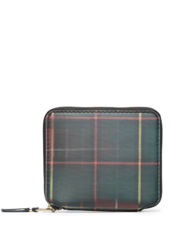 Comme Des Garcons lenticular effect Tartan Wallet Green FARFETCH AO