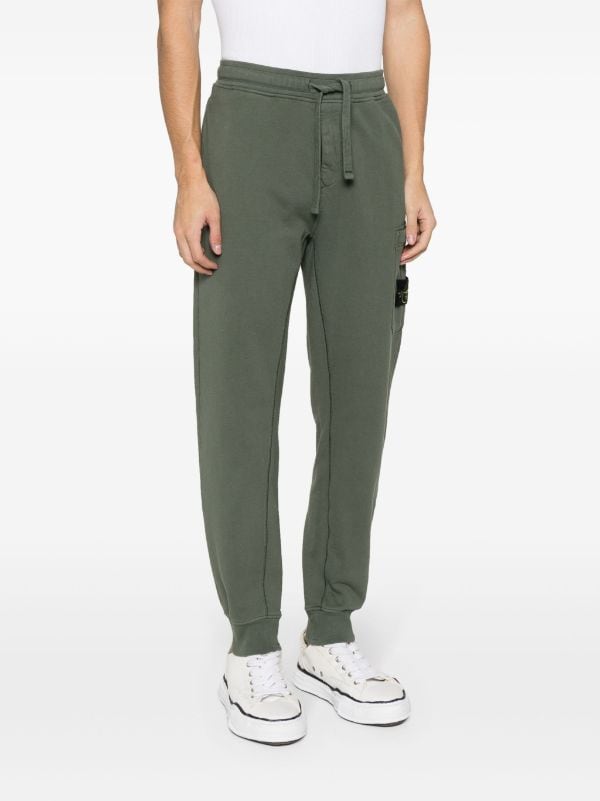 Stone Island Compass Patch Cotton Track Pants - Farfetch