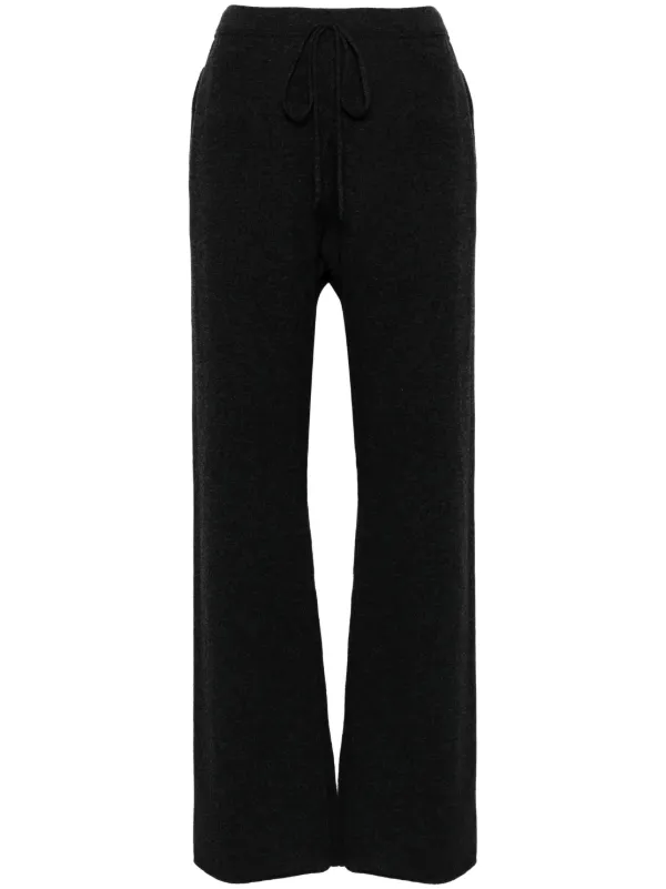 Maison Margiela ストレート ニットパンツ | ブラック | FARFETCH JP