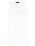 DSQUARED2 logo-embellished cotton mini dress - White