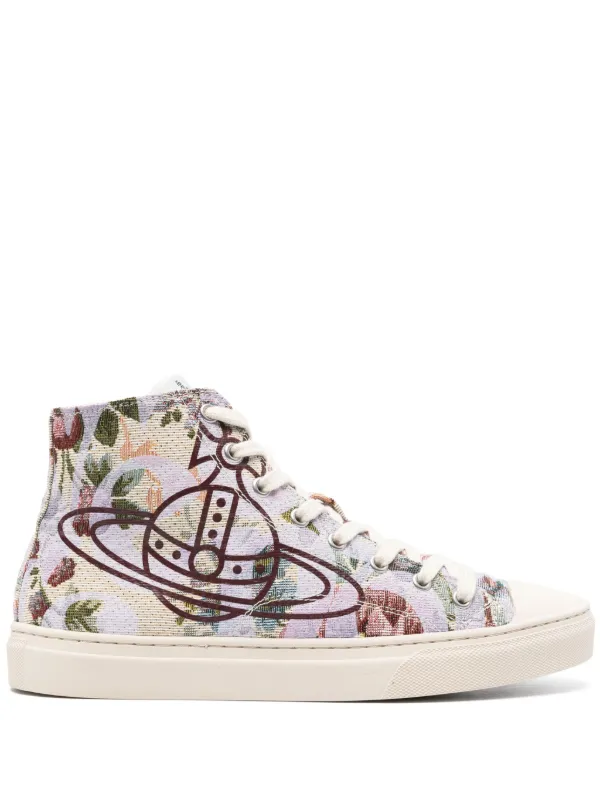 orb canvas high top trainers