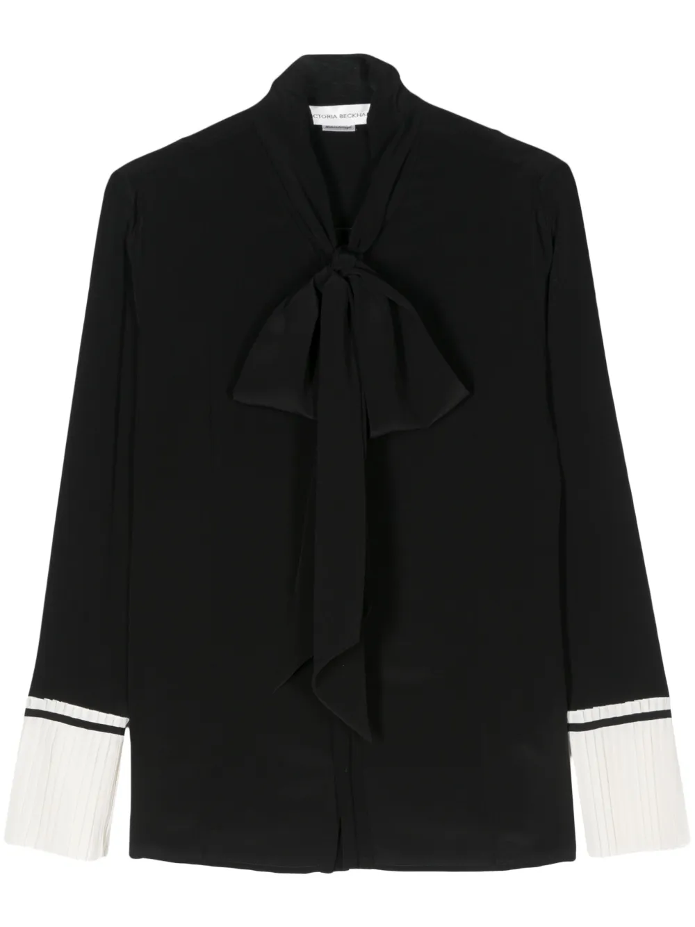 Victoria Beckham Blouse met geplooid detail Zwart