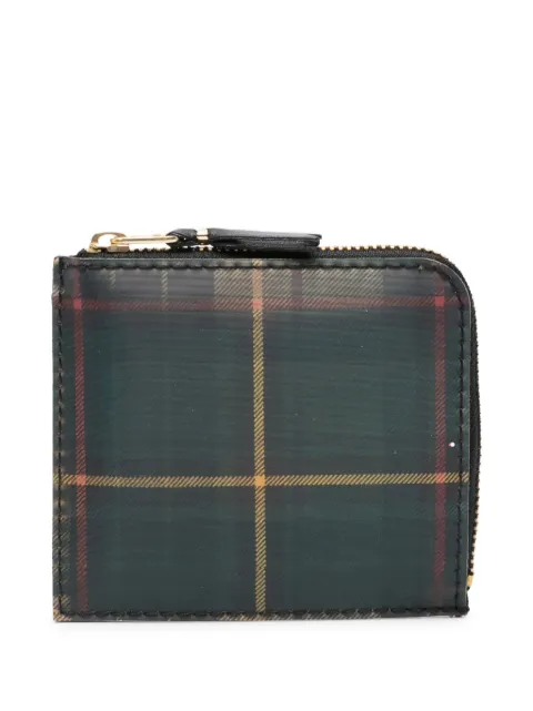 Comme Des Garçons Wallet holographic tartan-pattern wallet