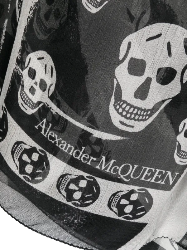 Alexander McQueen スカルプリント シルクスカーフ Alexander McQueen