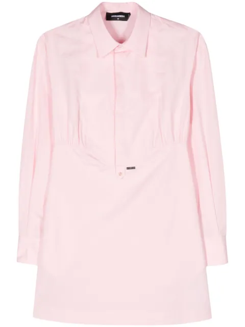 DSQUARED2 bib-collar cotton dress