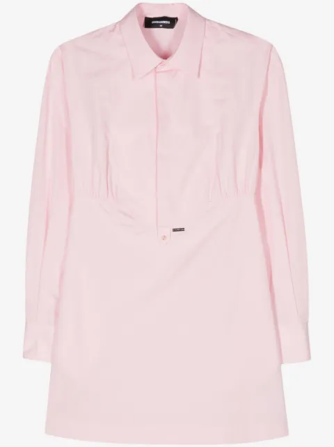 DSQUARED2 bib-collar cotton dress