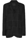 Roberta Einer Boyfriend single-breasted macrame blazer - Black