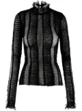 Roberta Einer Angel long-sleeve top - Black