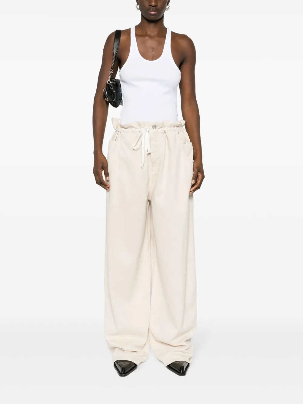 ISABEL MARANT Geribbelde top - Wit