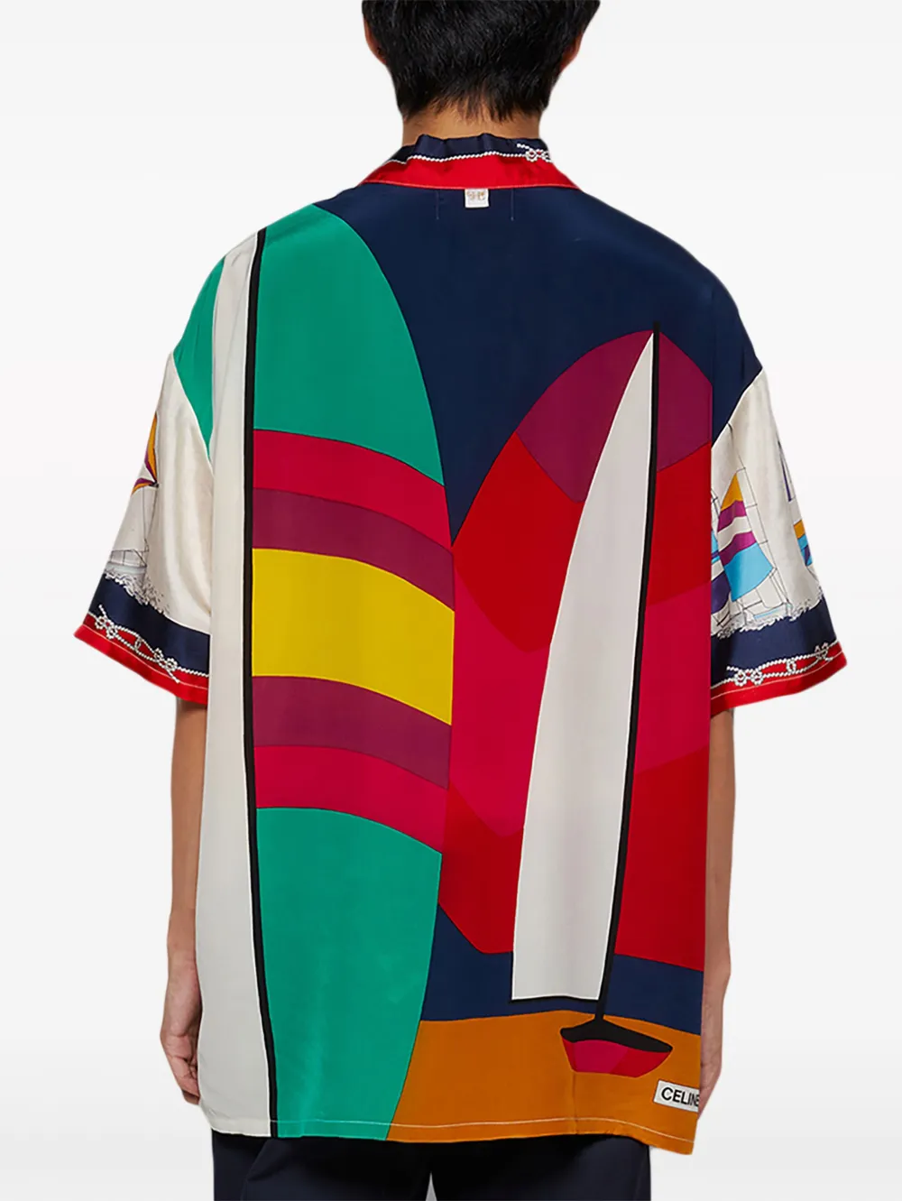 J. Logan Home Odilon Silk Short-sleeved Shirt In White