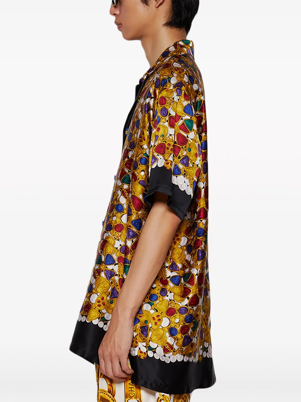 J. Logan Home Sidney Silk Short-sleeved Shirt In Multi