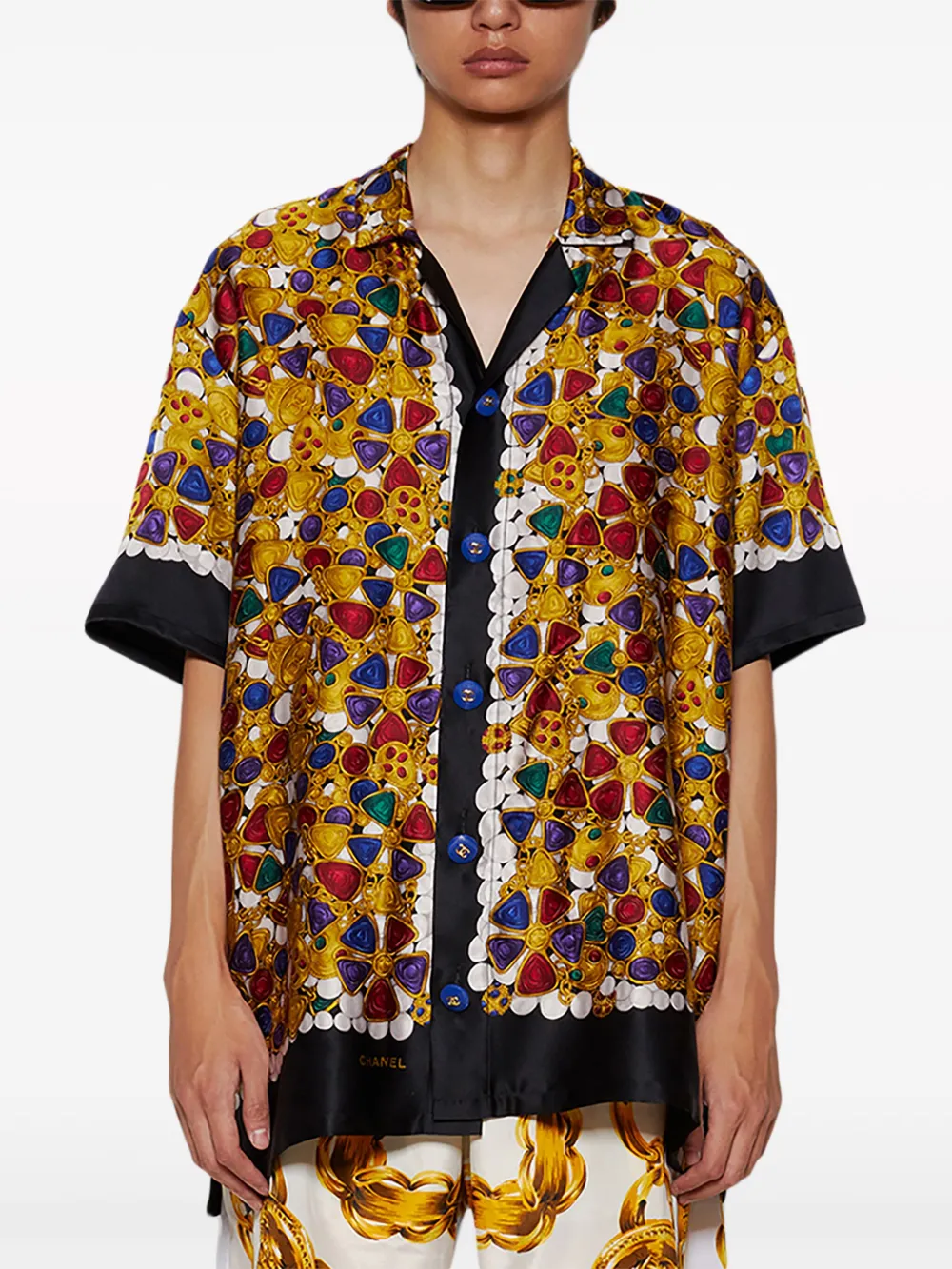 J. Logan Home Sidney Silk Short-sleeved Shirt In Multi