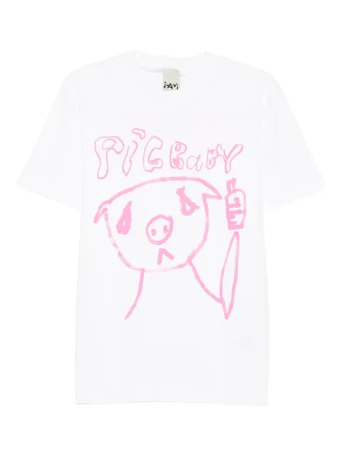 Perks And Mini pig-print T-shirt