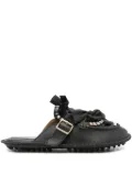 13 09 SR Medusa jewel-embellished flat mules - Black