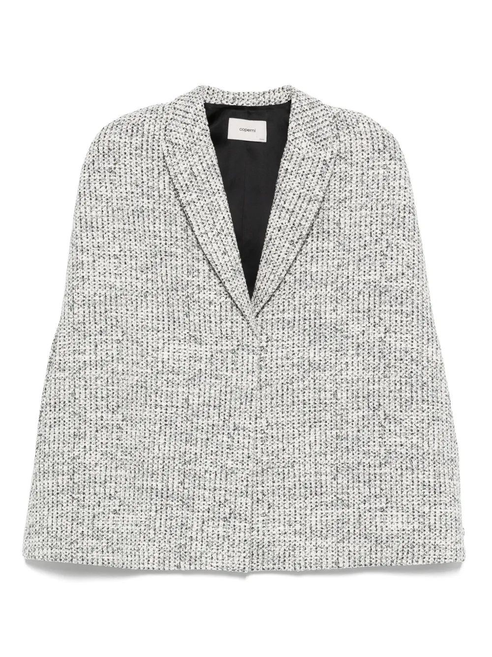 Coperni Tweed cape Zwart