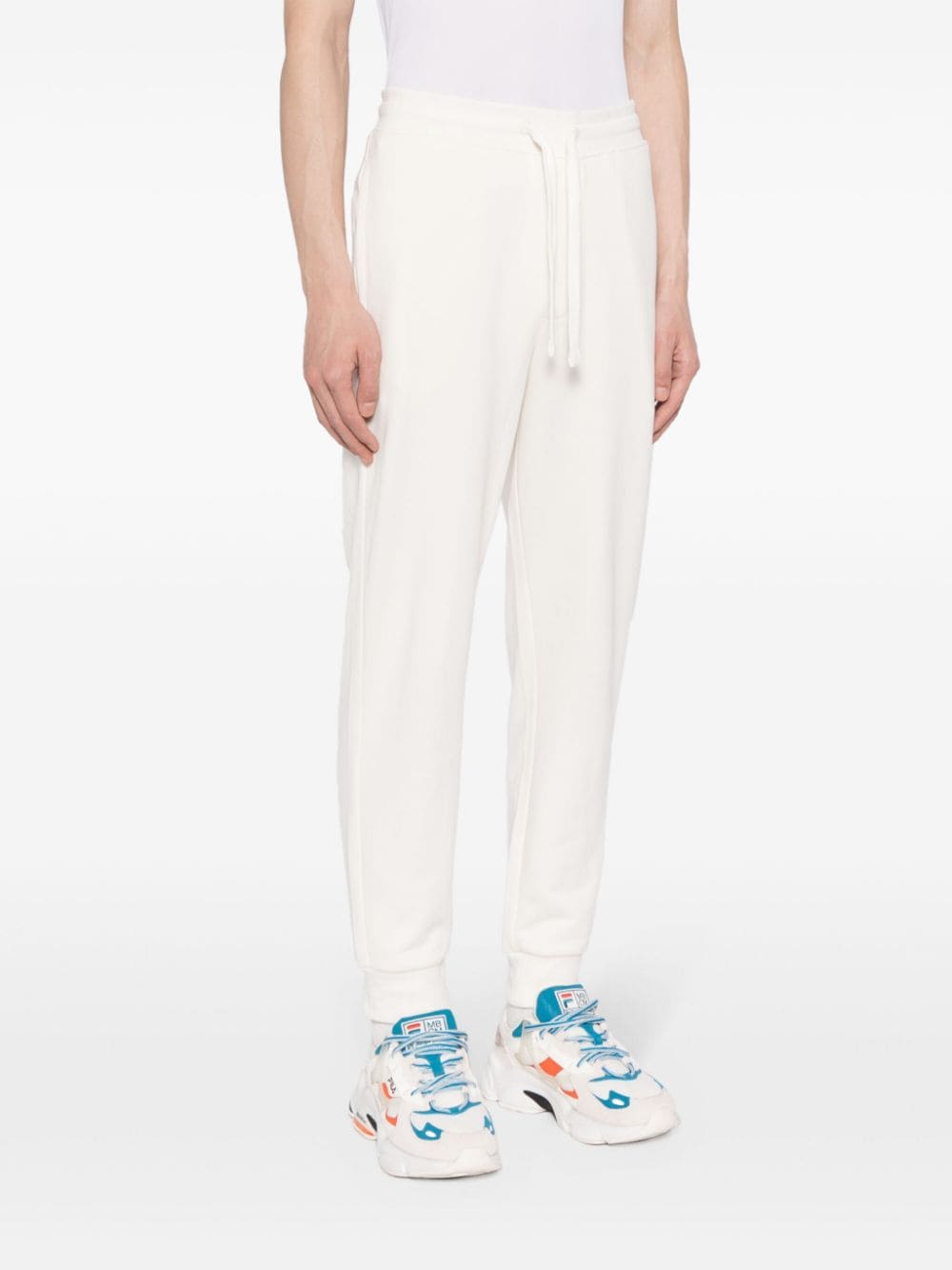 Shop Hugo Tapered Track Pants In White