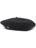 CHANEL Pre-Owned 1990s-2000s CC wool beret - Black