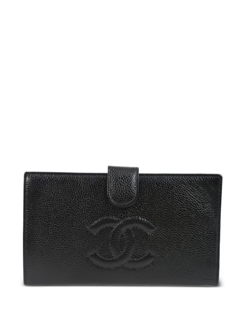 HOT SALE CHANEL 2000 CC leather wallet Women