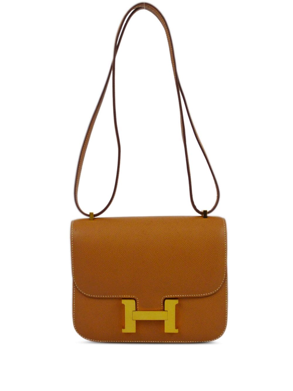 Pre-owned Hermes 1996  Constance 18 Shoulder Bag In Brown