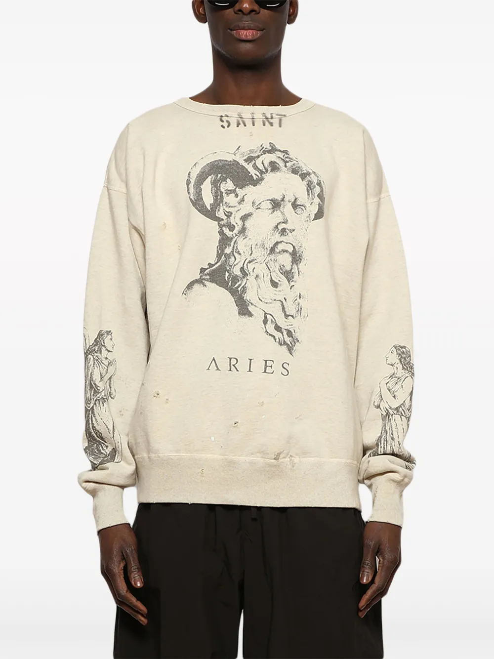 SAINT MXXXXXX Katoenen sweater Beige