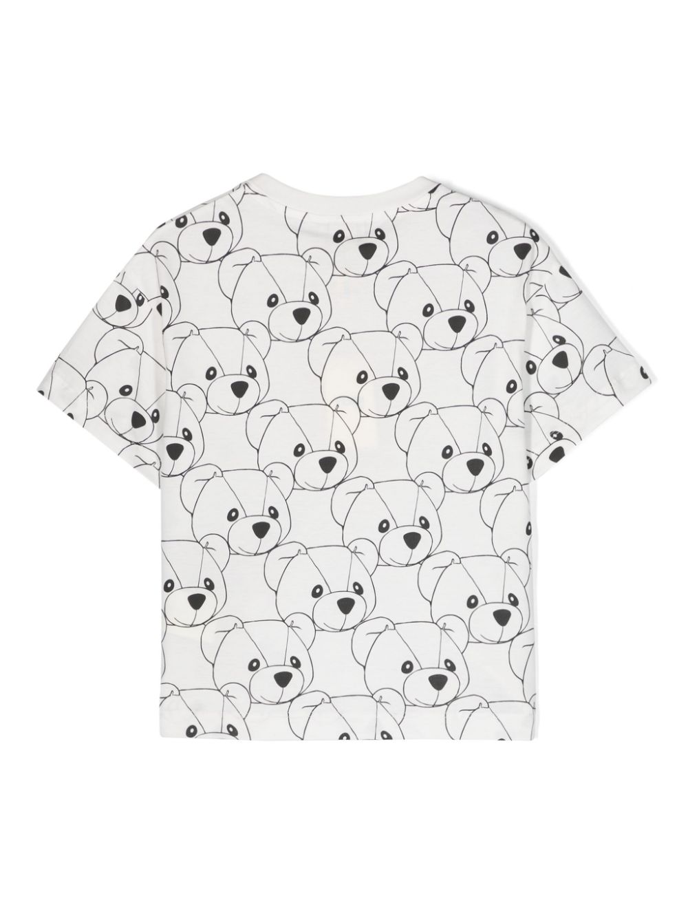 Shop Fendi Bear-motif Cotton T-shirt In White