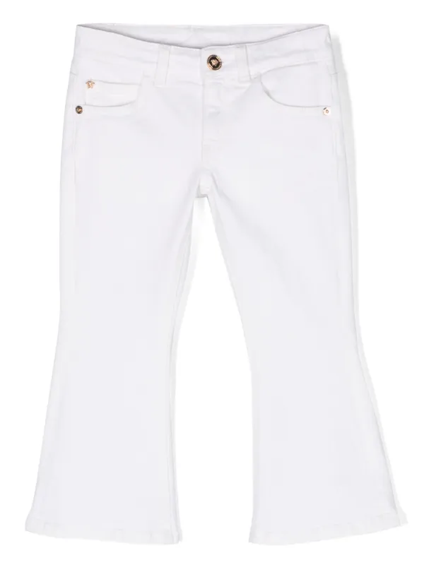 Versace Kids フレアジーンズ | ホワイト | FARFETCH JP