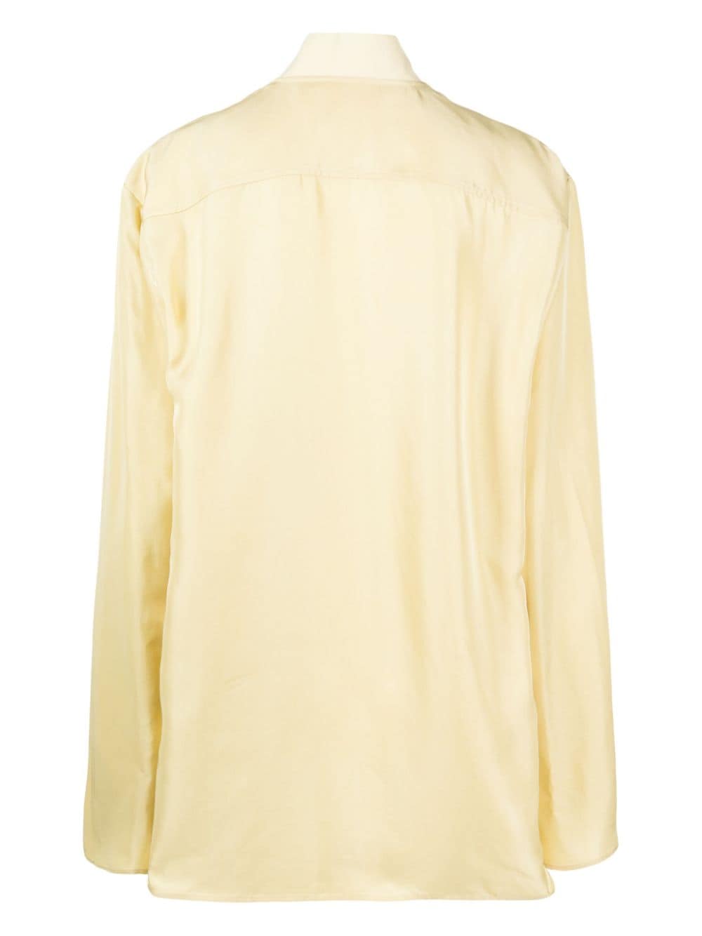 Jil Sander zip-up long-sleeve shirt Geel