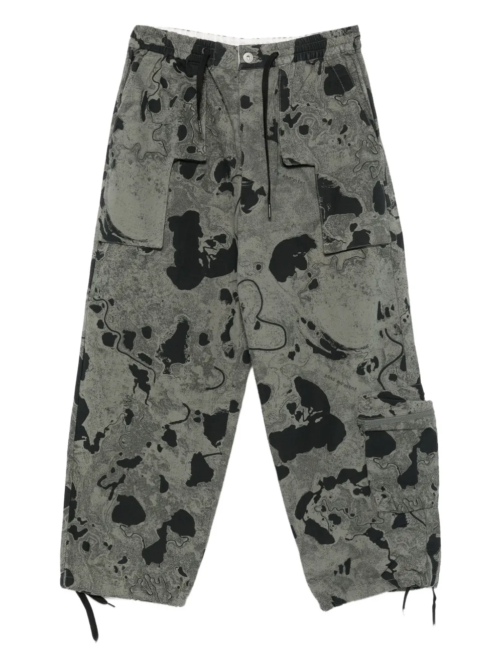 Perks And Mini geo-mapping trousers | Green | Image 1