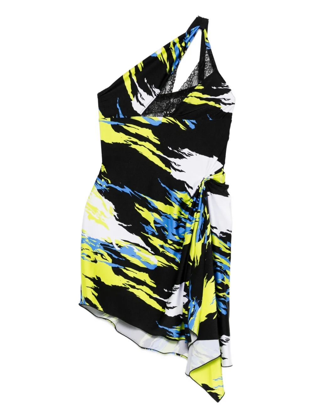 Coperni Asymmetrische midi-jurk Zwart
