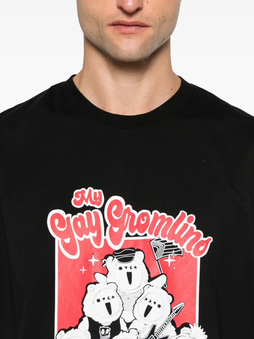 Charles Jeffrey Loverboy T-shirt met print Zwart