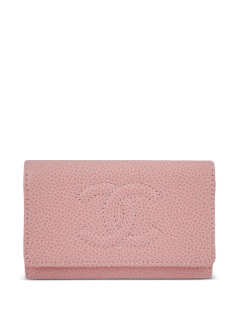 HOT SALE CHANEL 2023 CC leather key case Women