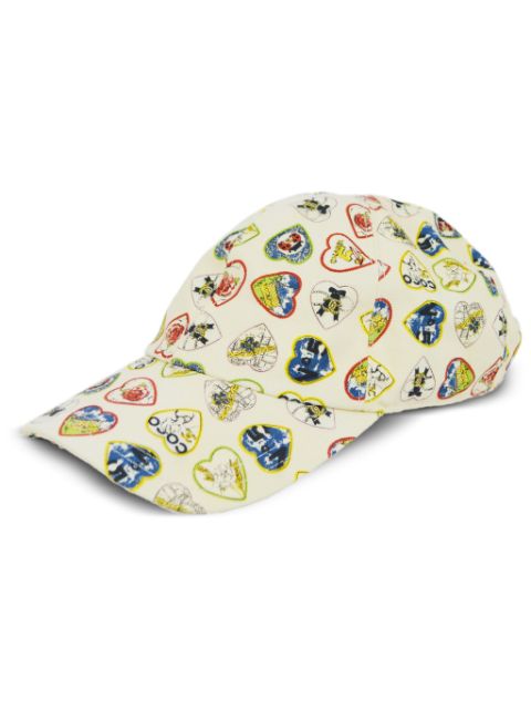 Cheap HOT SALE CHANEL 1990-2000s Valentine logo-print baseball cap Women