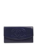 CHANEL Pre-Owned 1992 CC leather wallet - Blue