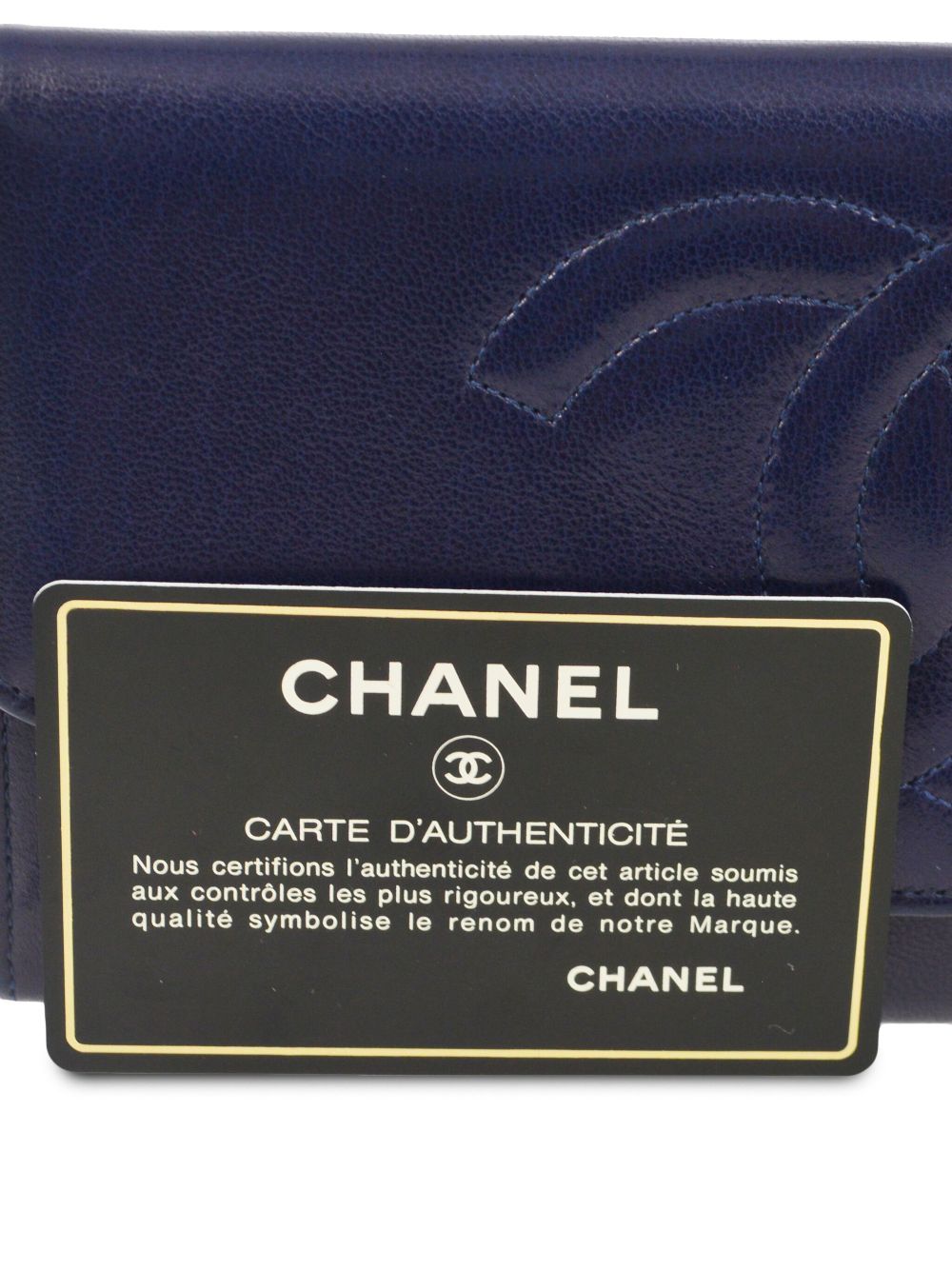 Affordable HOT SALE CHANEL 1992 CC leather wallet Women