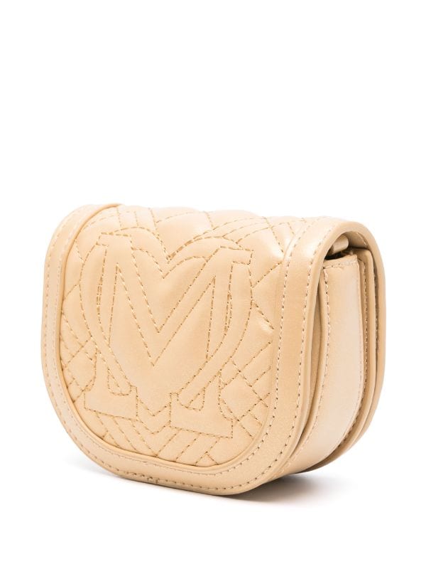 Love Moschino glitter embellished Quilted Mini Bag Farfetch